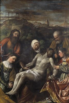 Pietà avec Saint Paul, Saint Joseph et les femmes pieuses