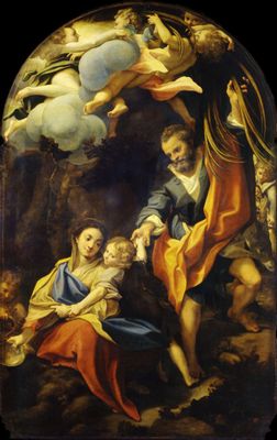 Rest during the return from the flight into Egypt called "Madonna della scodella"