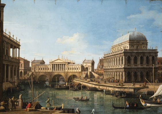 Capriccio mit palladianischen Bauten