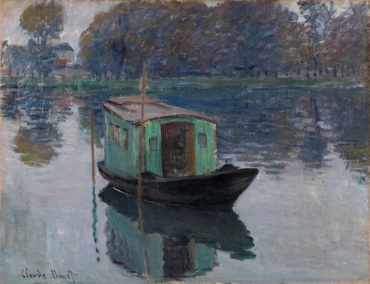 El barco estudio de Monet