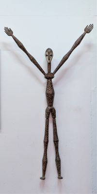 Figura Ubanga Nyama Lengola (statua staccabile di un Cristo)