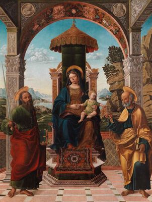 Madonna in trono tra i Santi Paolo e Pietro