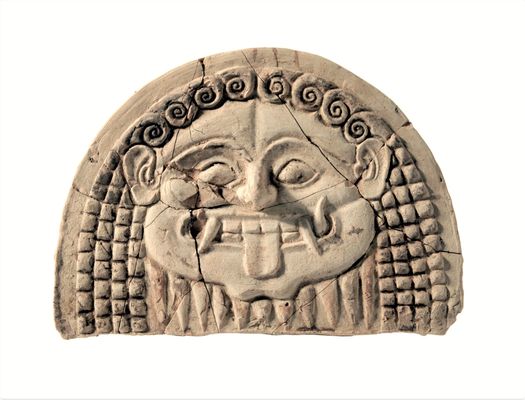 Antefix mit Gorgons Kopf