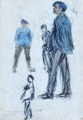 four men standing
