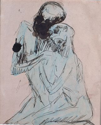 Study for The Last Judgment (Couple)