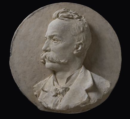 Medal with portrait of Felice Cavallotti