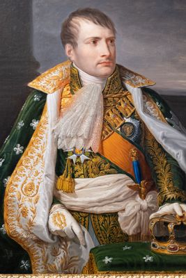 Retrato de Napoleón en "petit habillement" como rey de Italia