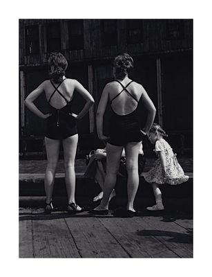Two women in bathing suits