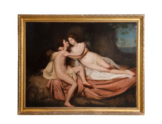 Portrait de Filippo et Costanza De Marinis en Cupidon et Psyché