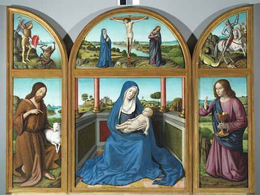 Triptychon Madonna mit Kind