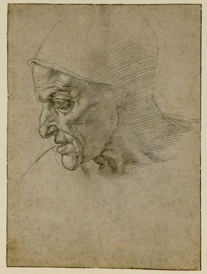 Study for the head of the Cumanan Sibyl