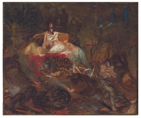 Study for the death of Sardanapalus