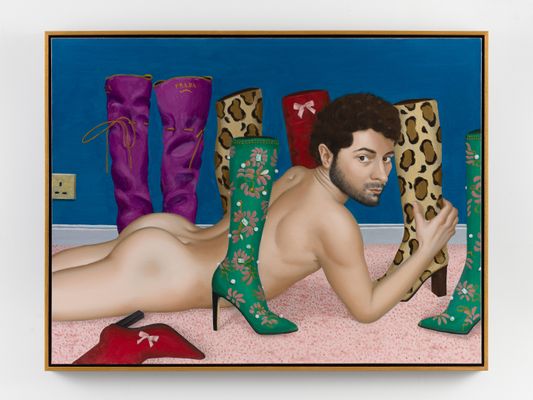 Self-portrait with Boots