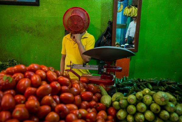 Obst- und Gemüseverkäufer