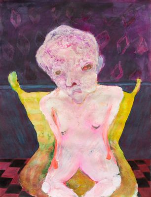 Body on yellow chair