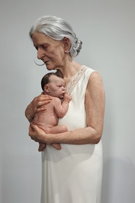 mujer y niño