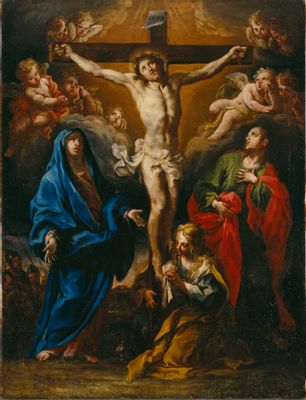 Crucifixion of Christ with the Madonna, Saint John and Saint Mary Magdalene