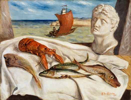 L'Aragosta (still life with lobster and cast)