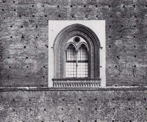 Milan Two-mullioned window of the Castle