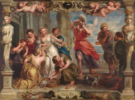 Achilles wurde unter den Töchtern des Lykomedes entdeckt