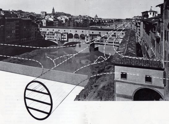Metro-motorway tunnel under the Arno