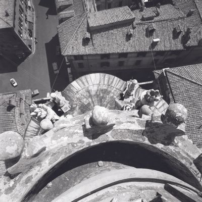 Chiesa di Sant’Ivo alla Sapienza, veduta del tiburio dall’alto