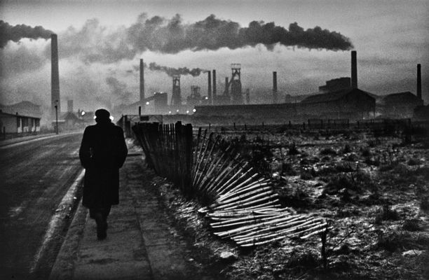 The West Hartlepool steelworks at first light