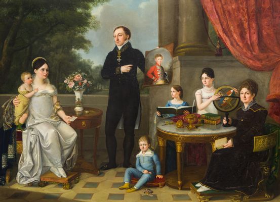 Portrait of the de Bianchi family