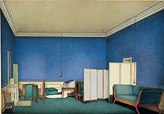 Adam Albrecht Neippergs Schlafzimmer im Herzogspalast von Parma