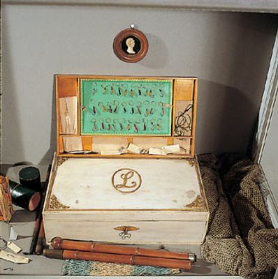 Caja de pesca portátil que perteneció a María Luigia