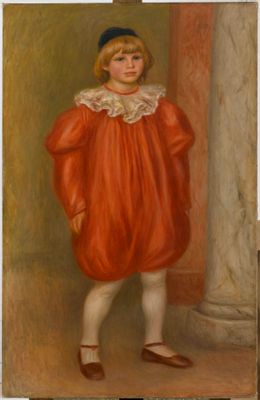 Claude Renoir as a clown
