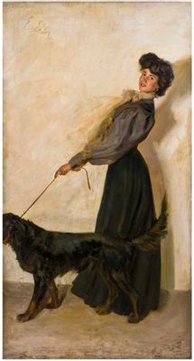 La signorina col cane