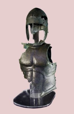 Rüstung und Helm aus Cariati, Fundort Salto