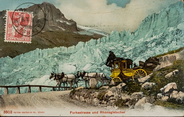 Furkastrasse and Rhone Glacier