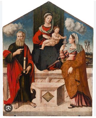 Madonna in trono con il Bambino i e Santi Giovanni Evangelista e Maria Maddalena