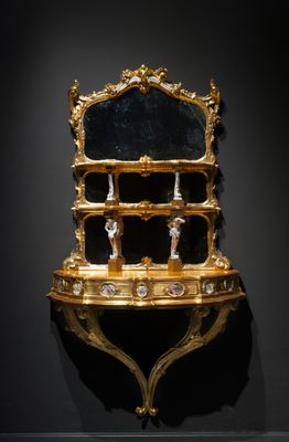 Etagère avec miroir