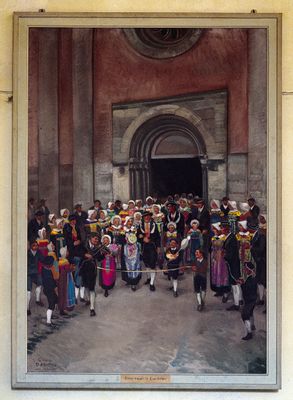 Procession de mariage à Casteldelfino