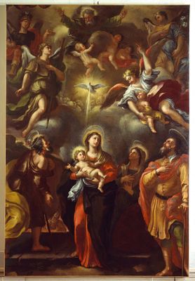 Jungfrau und Kind mit Heiligen