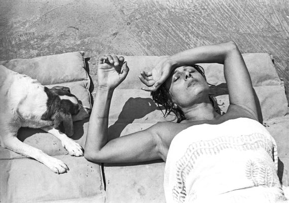 Anna Magnani en su villa de San Felice Circeo