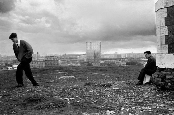 Pier Paolo Pasolini au 'monte dei cocci', Rome