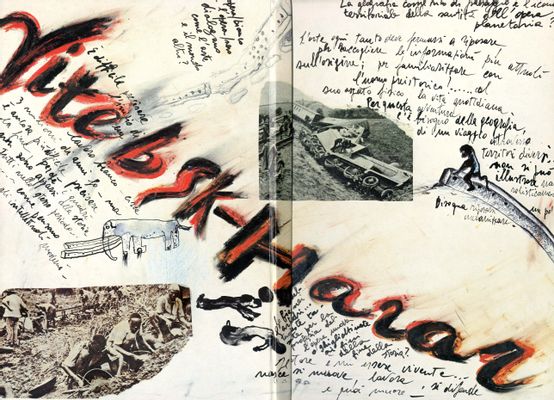Portada del libro de artista Vitebsk - Harar de Enzo Cucchi