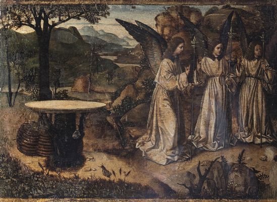 Visite des trois anges à Abraham