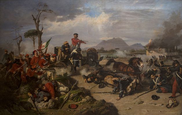 Episodio de la batalla del Volturno: 1-2 de octubre de 1860