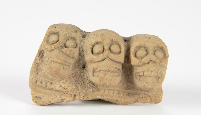 Fragment of a small tzompantli