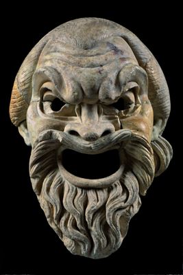 Maschera ornamentale di epoca romana ritrovata a Reggio Emilia