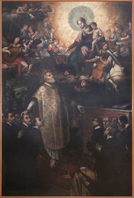 San Filippo Neri encomienda la Congregación del Oratorio a la Virgen