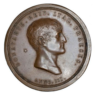 Medalla de Napoleón Bonaparte Presidente de la República Italiana