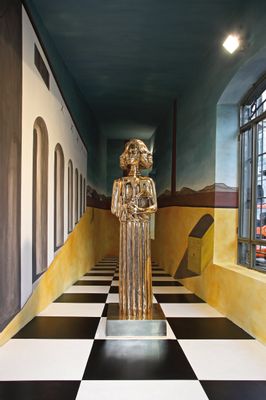 Porträt von Sofia Loren als Muse der Antike (nach Giorgio de Chirico)