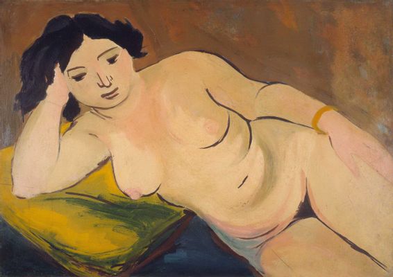 Desnudo femenino (Ginia) (Ginia con la cabeza apoyada en su brazo)