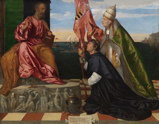 Jacopo Pesaro presentado a San Pedro por el Papa Alejandro VI